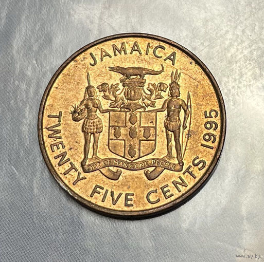 Ямайка 25 центов 1995