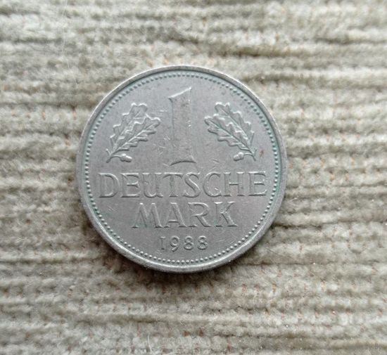 Werty71 Германия ФРГ 1 марка 1988 D