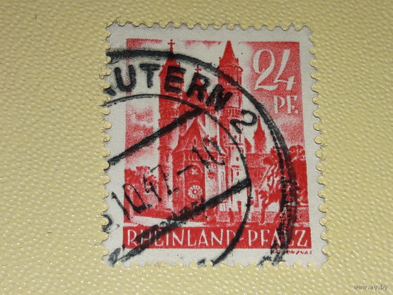 Германия 1947 Французская зона оккупации. Рейнланд-Пфальц