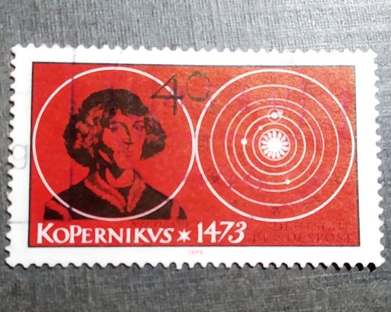 Марка Германия 1973 год Коперник