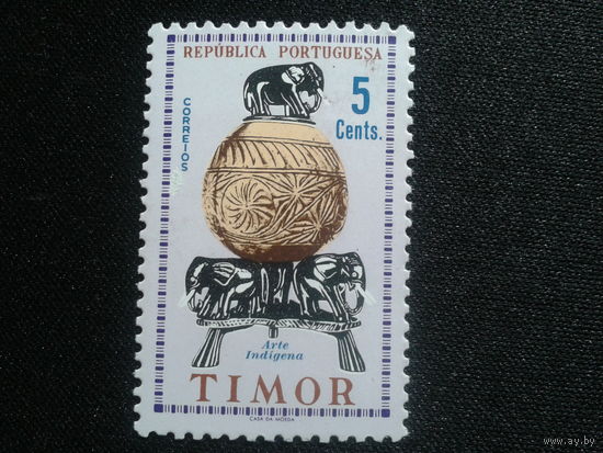 Тимор, колония Португалии, 1961.**Искусство коренных народов