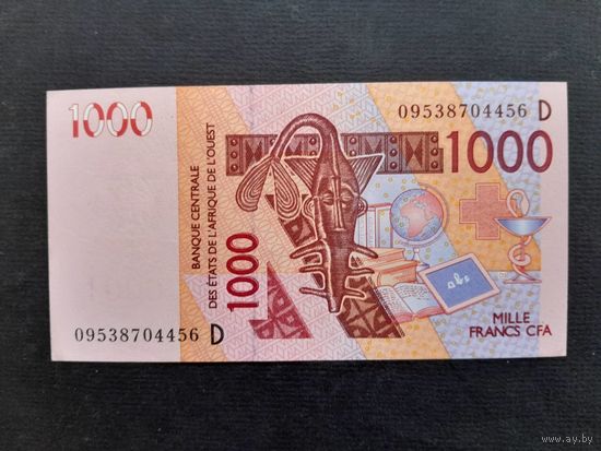 1000 франков 2003 года. Центральная Африка. Мали.  xF-aUNC