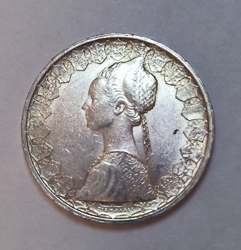 500 лир 1958 кораблик Италия . Серебро!