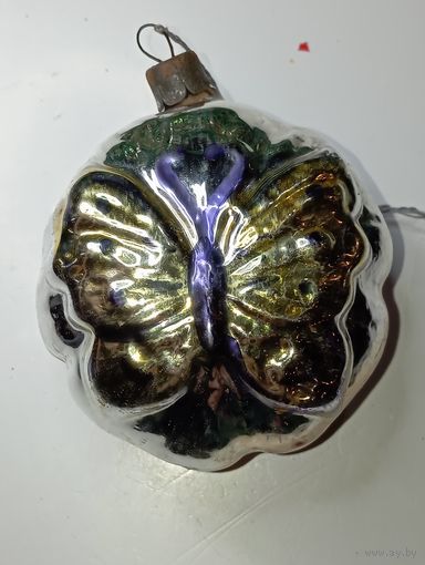 Ёлочные игрушки - Бабочка , СССР .