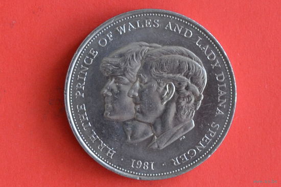 Великобритания 25 пенсов 1981 с 1 руб