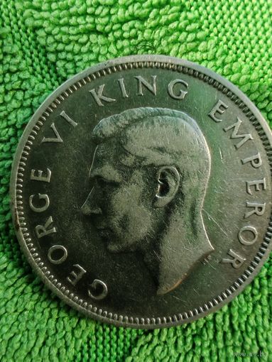 Флорин Новая Зеландия 1937, серебро