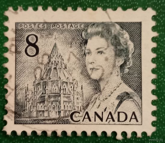 Канада 1967. Здание библиотеки парламента в Оттаве