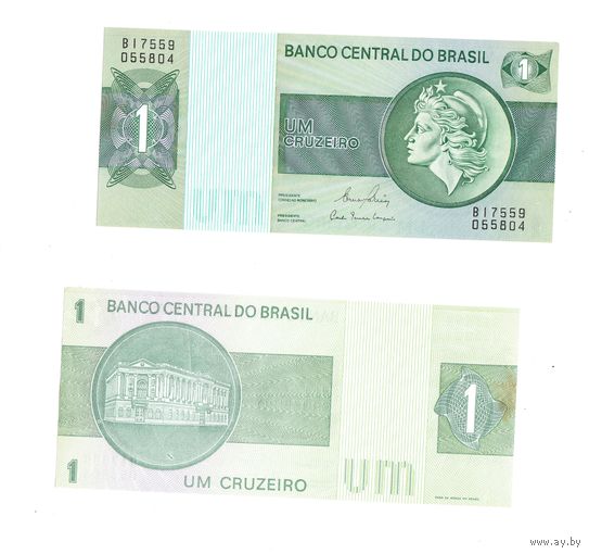 Бразилия 1 крузейро 1980 год