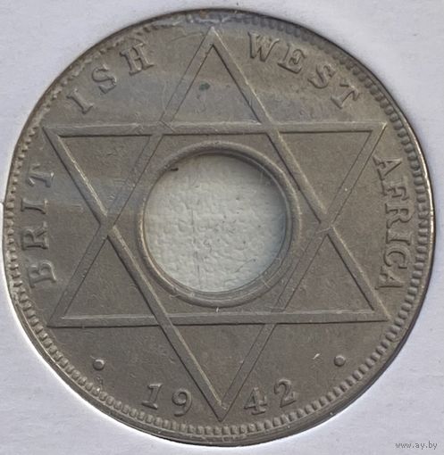 Британская Западная Африка 1/10 пенни 1942 г. В холдере