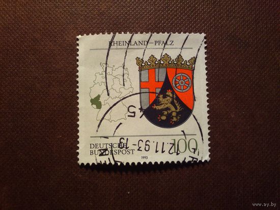 Германия 1993 г.Герб земли Рейнланд-Пфальца./18а/
