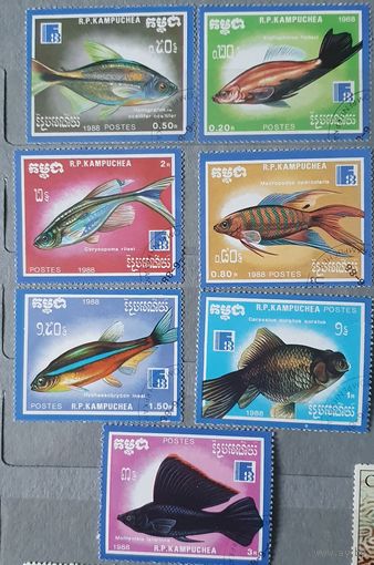 Камбоджа рыбы 7шт