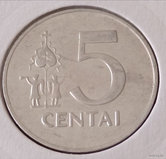 Литва. 5 центов 1991 года. (2)