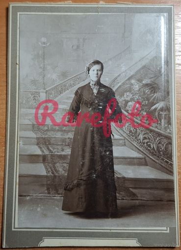 1910-е Кабинет-портрет дама в платье студийное фото типажи ретро