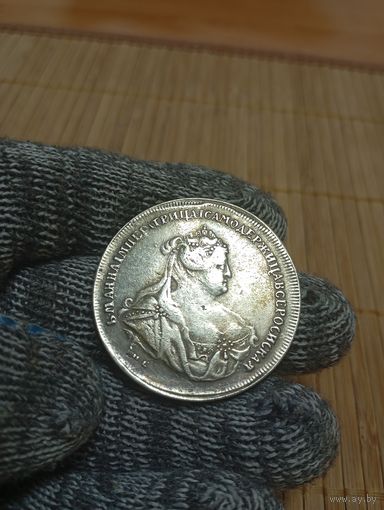 1 РУБЛЬ 1739г.,АННА!КОПИЯ!