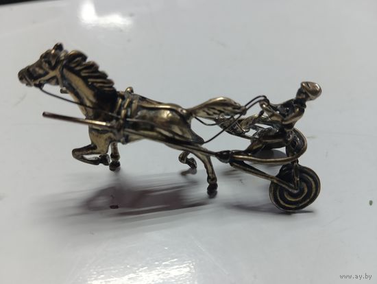 Статуэтка-миниатюра "Наездник" серебро (Западная Европа)