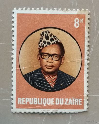 Марка Заир, Конго, президент Сиссе Секо, 1978 г.