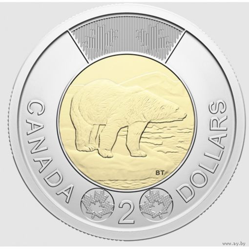 Канада 2 доллара, 2025 Карл III UNC