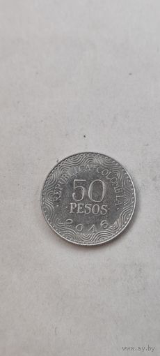 Колумбия 50 песос 2016