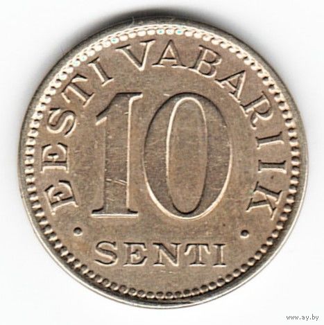 Эстония 10 сентов 1931 г. Ni-Lt