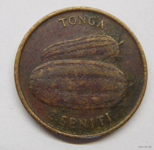 Тонга 2 сенити 1975 г