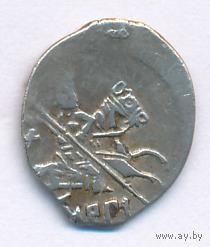 Копейка 1605-1606 Дмитрий I Иванович (Лжедмитрий) чеканка в Новгороде _состояние VF+/XF