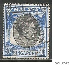 Сингапур. Король Георг VI. 1948г. Mi#17.