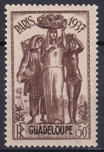 75.FrK. Франция. Колонии. Гваделупа. Всемирная выставка в Париже. 1937 г. 50C. Mi.#140. (* - описание).