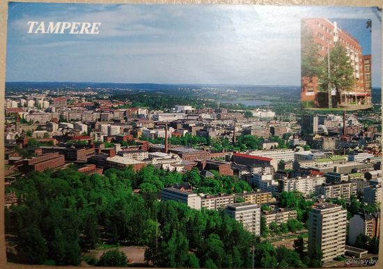 Открытка с видом города Tampere