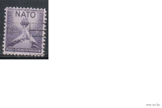 США-1952, (Мих.627), гаш. , НАТО (одиночка),