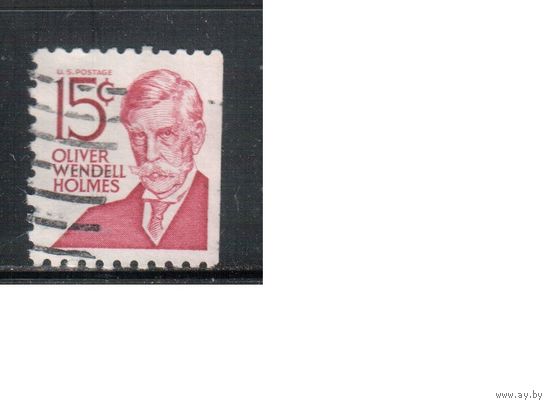 США-1968, (Мих.944 D) , гаш. , тип II, Стандарт, Личности,Юрист и философ (одиночка),