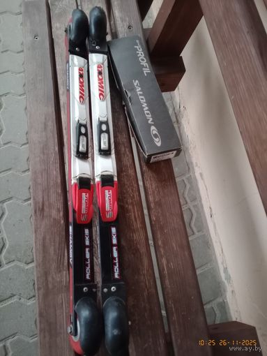 Лыжероллеры+крепления.