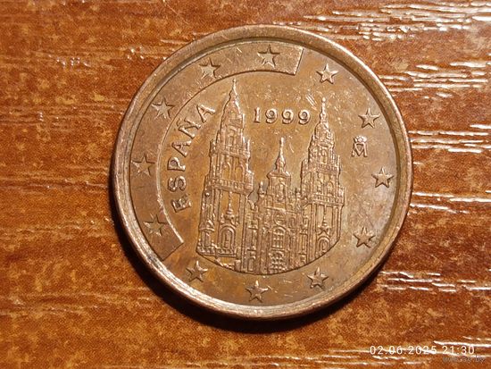 Испания 5 евроцентов 1999