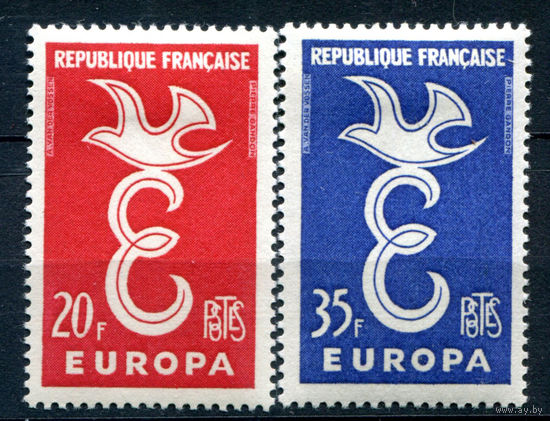 Франция - 1958г. - Europa CEPT - 2 марки - полная серия, MH [Mi 1210-1211]. #2-Fr-45-A-2