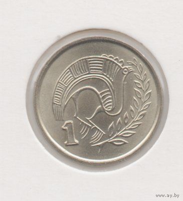 КИПРСКАЯ РЕСПУБЛИКА. 1 ЦЕНТ  1998 ПТИЦА. UNC. В ХОЛДЕРЕ.