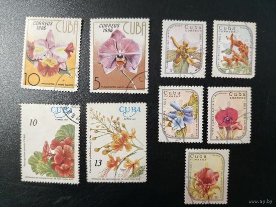 РАСПРОДАЖА КОЛЛЕКЦИИ. Куба. марки "цветы"