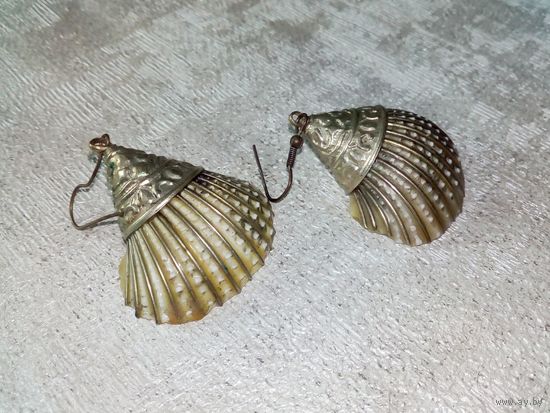 Потрясающие серьги Ракушки