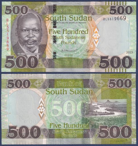 Южный Судан, 500 фунтов 2023 г., P-16, UNC