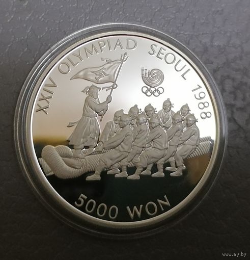 5000 вон 1986 г. 1/2 oz серебро