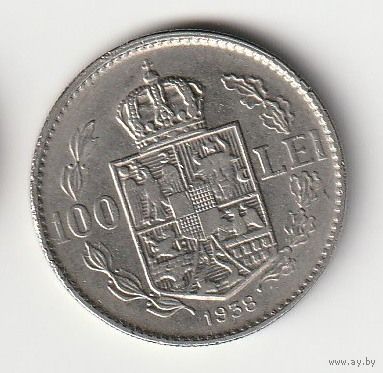 Румыния 100 лей 1938 года. Более редкий год. Краузе KM# 54. Состояние aUNC!