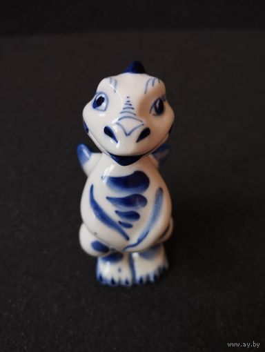 Статуэтка фарфоровая Дракон Дракоша, Гжель