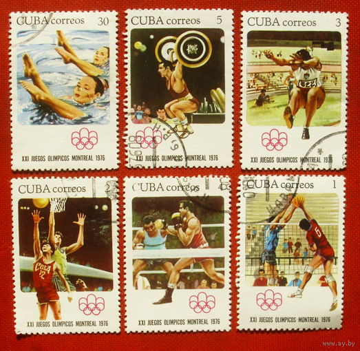 Куба. Спорт. ( 6 марок ) 1976 года. 9-13.