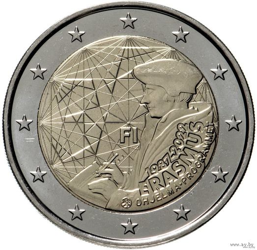 2 евро 2022 Финляндия 35 лет программы Эразмус UNC из ролла