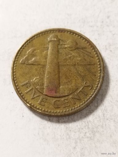Барбадос 5 центов 2001