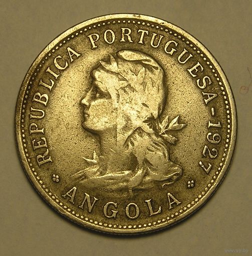 Порт. Ангола 50 Сент. 1927, не частая монета !