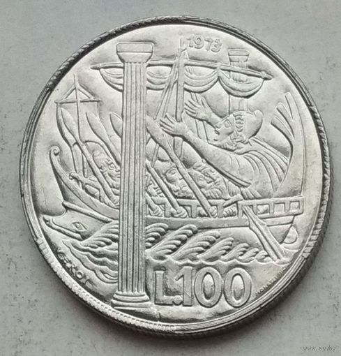 Сан-Марино 100 лир 1973 г. В холдере