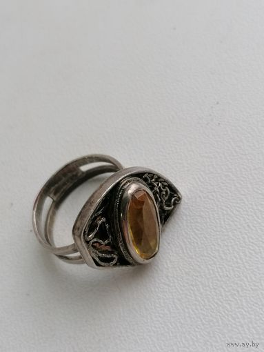 Кольцо, оригинальный дизайн, металл - серебро, Индия? Торги с Рубля