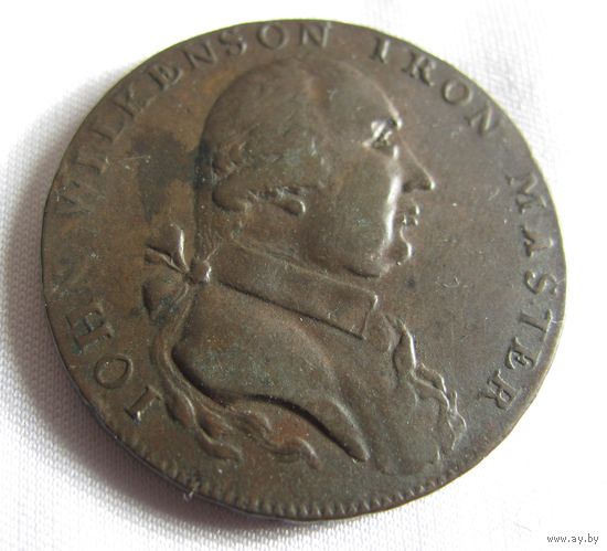 Токен Англия частные деньги 1793г. 1я промышленная революция