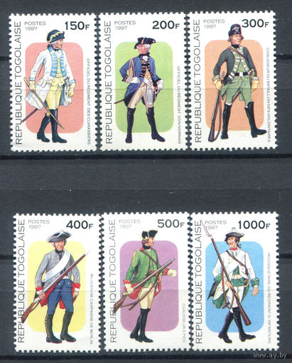 Того - 1997г. - Военная униформа - полная серия, MNH [Mi 2551-2556] - 6 марок
