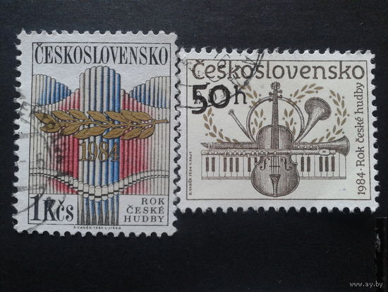 Чехословакия 1984 муз. инструменты полная серия