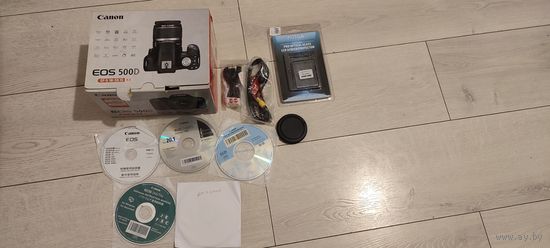 Canon eos 500d коробка диски провода крышка от байонета Japan